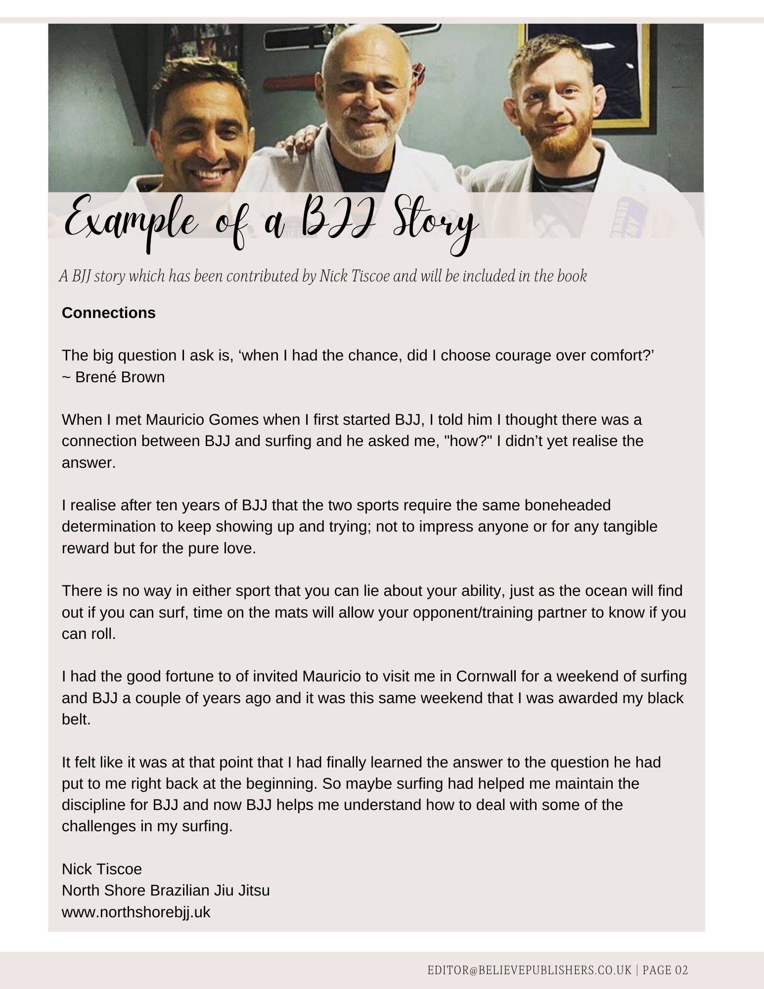 Example bjj story